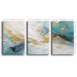 Wallity Conjunto de 3 Lienzos Decorativos 3P4570GSC-012 Multicolor